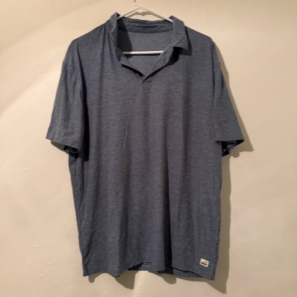 Vuori Blue Polo Shirt MENS